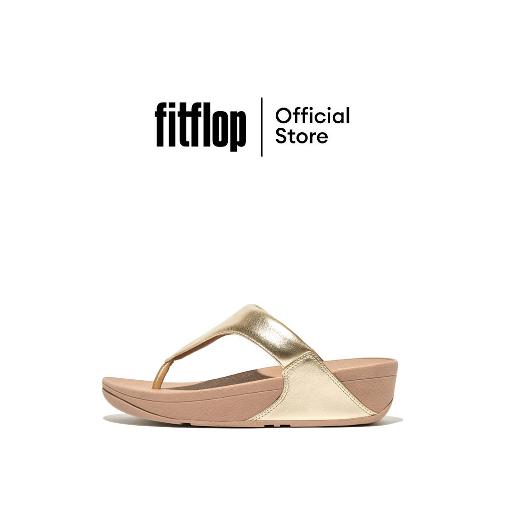 FITFLOP LULU LEATHER TOEPOST รองเท้าแตะแบบหูหนีบผู้หญิง รุ่น I88-675 สี GOLD