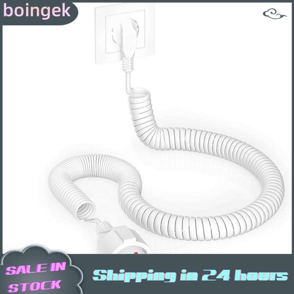 Boingek สายไฟต่อ 3 X 1mm² สายเกลียวพร้อมปลั๊ก 0.8-2m ยืดหยุ่น IP20 16A สำหรับโฮมออฟฟิศไซต์ก่อสร้างกล