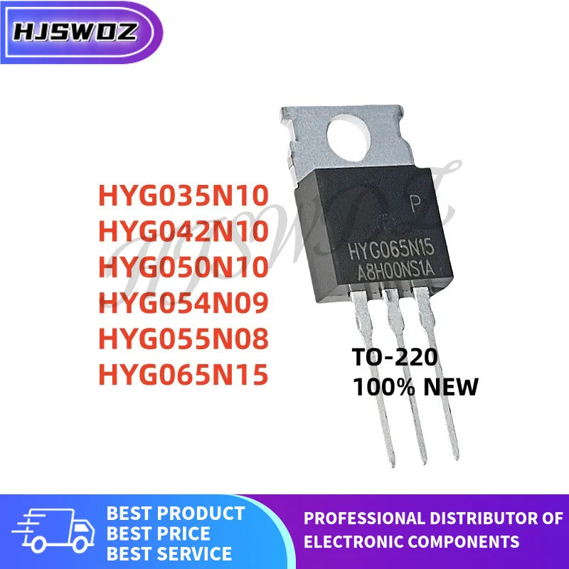 10/PCS TO-220 HYG042N10 HYG050N10 HYG055N08 HYG065N15 HYG035N10 HYG054N09 G042N10 G050N10 G055 GN08 