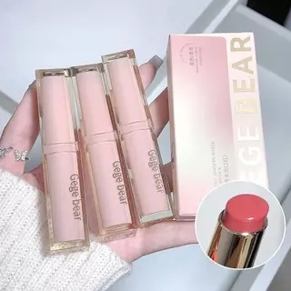 Gegebear Light Smooth Glossy ลิปสติกให้ความชุ่มชื้นแต่งหน้าถือกระจกหญิงสีสันสดใส Lip Glaze