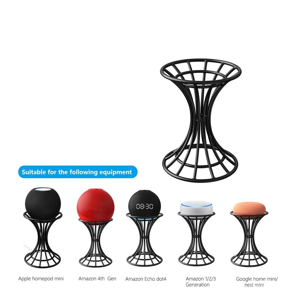 Speaker Stand Metal Mount For  Echo Dot, Mount Stable Bracket Holder Shelf Stand for  Echo Dot With 