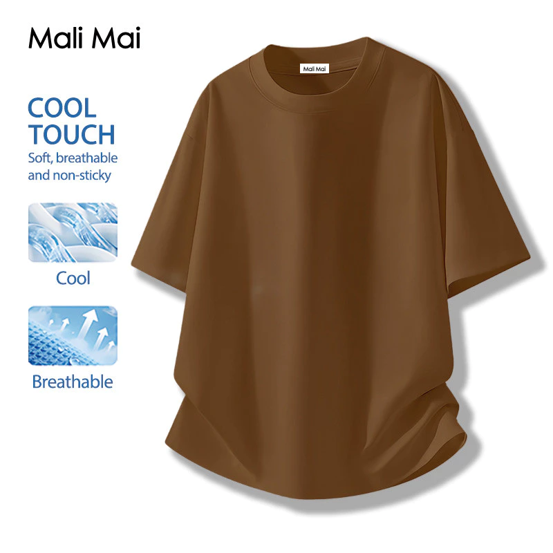 เสื้อสีพื้น แขนสั้น ผ้านุ่มใส่สบายa 2026 ใหม่ oversize ไม่ร้อน (ส่งเร็ว จัดส่งจากไทย)