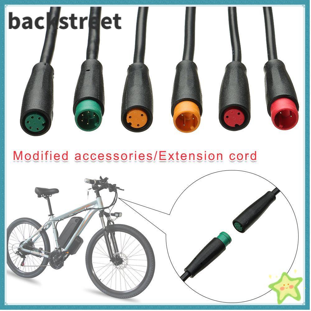 BACKSTAGEREETDV สายเชื่อมต่อสำหรับ ebike แบบกันน้ำ พร้อมConnector 2/3/4/5/6 Pin สำหรับ Bafang มีให้เ