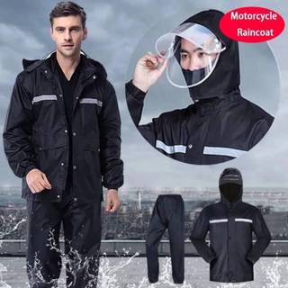 RainCoat kapote For Motorcycle Waterproof Outdoor Rainwear Jacket Pants Set RainSuit for Men /Women