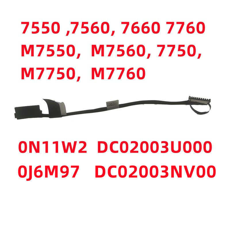 DELL Precision 7750 7760 7550 7560 7660 สายเชื่อมต่อสายแบตเตอรี่ 0J6M97