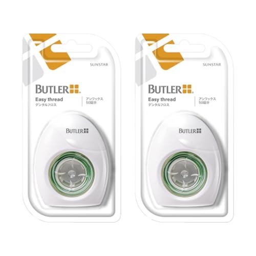 ซันสตาร์ บัตเลอร์ อีซี่สレッドฟลอส 50 ครั้ง แบบไม่เคลือบแว็กซ์ SUNSTAR BUTLER ผลิตภัณฑ์ฟลอสสำหรับฟัน จำ