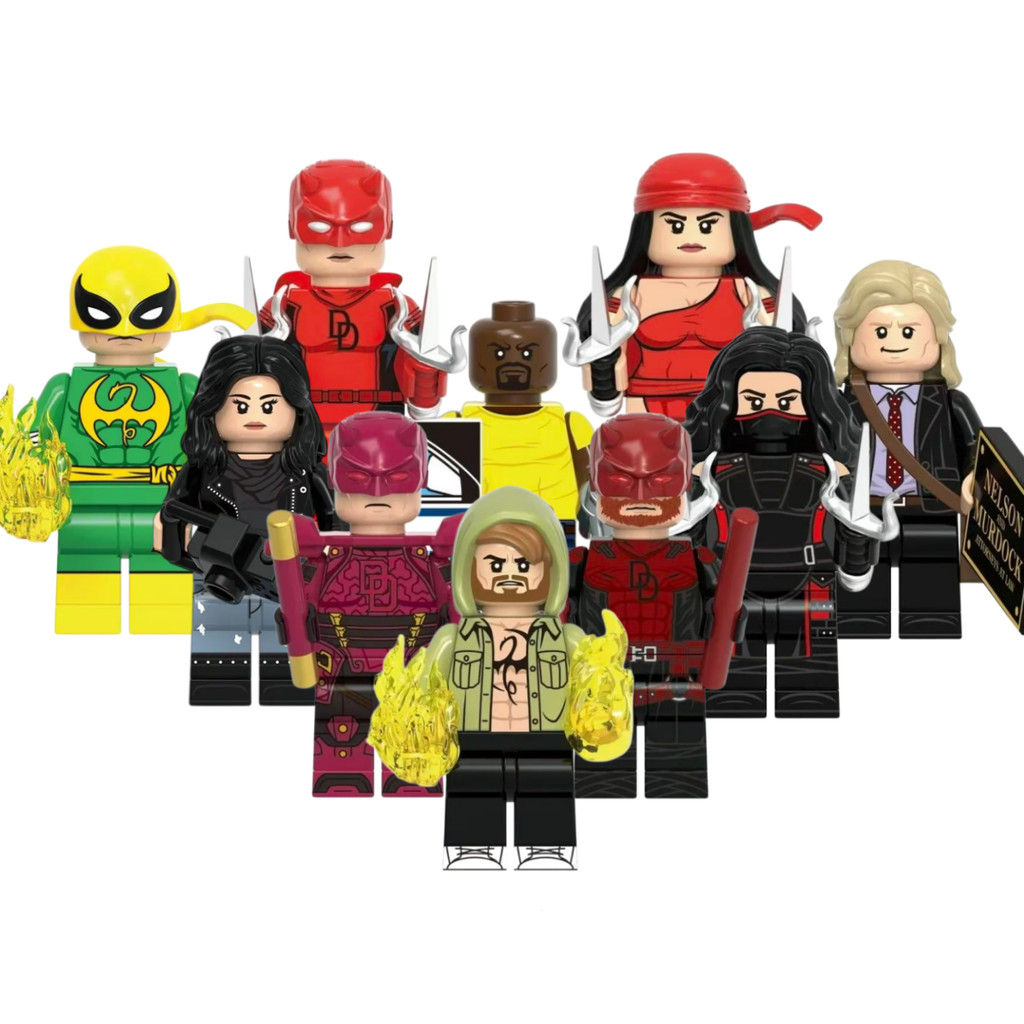 Superhero Action Figure Jessica Jones Marvel Rivals Daredevil Elektra Luke Cage Iron Fist Foggy Nels