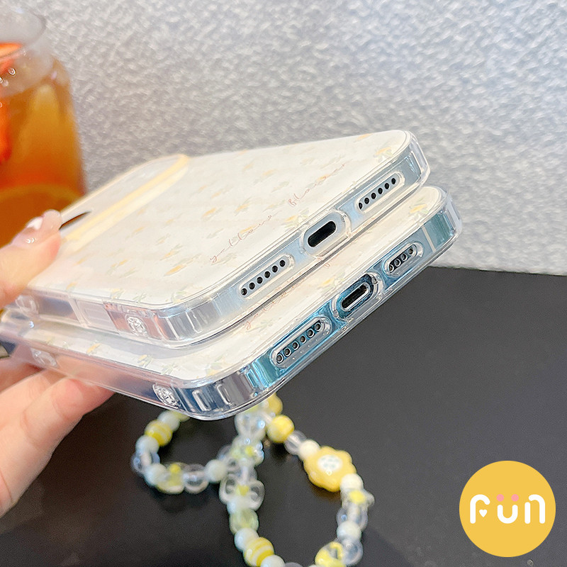 INS ดอกไม้สีเหลือง Hard PC โทรศัพท์มือถือสําหรับ iPhone 17 16 15 14 Pro Max 13 16Promax พร้อม Bowknot Chain กันกระแทก IMD โทรศัพท์มือถือปกหลัง ราคา ถูกที่สุด ดีลบีเคเค แกลเลอรีภาพที่ 9