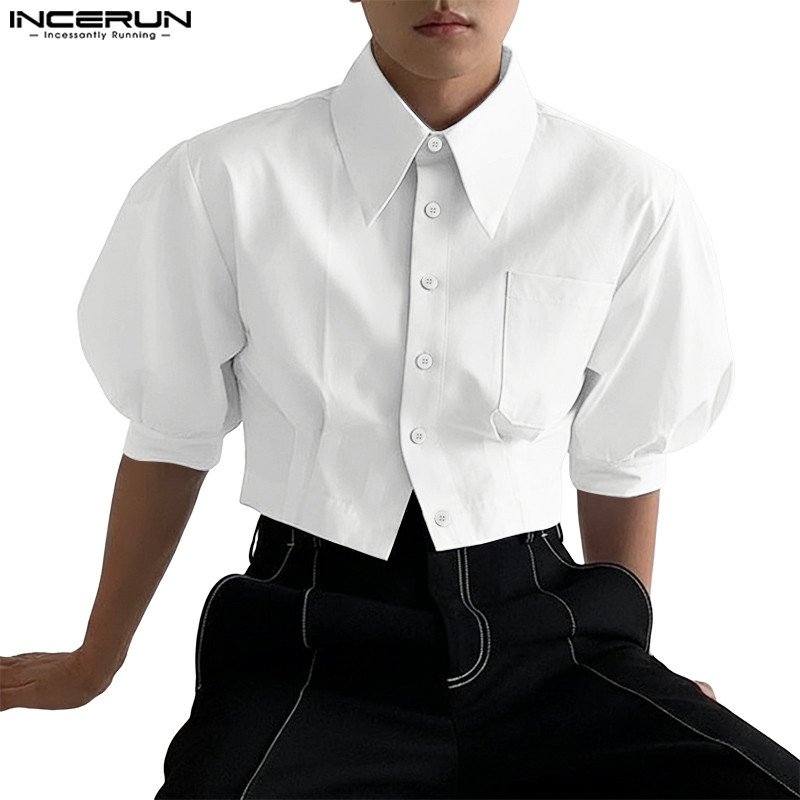 เสื้อเชิ้ตแขนยาวสีทึบ สไตล์เรียบง่ายสำหรับผู้ชาย – โปรปัง