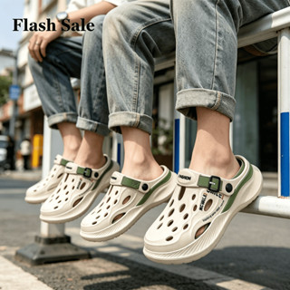 MCWALK|รองเท้าแตะชายวัสดุป้องกันกลิ่น|ส้น5cm|กันลื่น|รองเท้า…