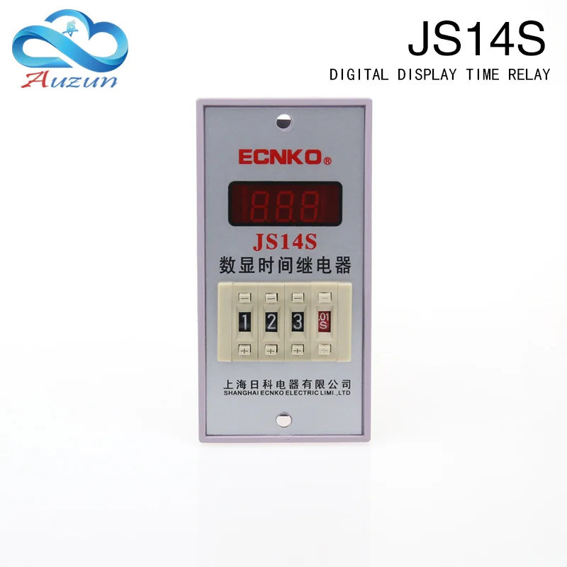 JS14S รีเลย์เวลาจอแสดงผลดิจิตอล 0.01 s-999 ac220/380v.