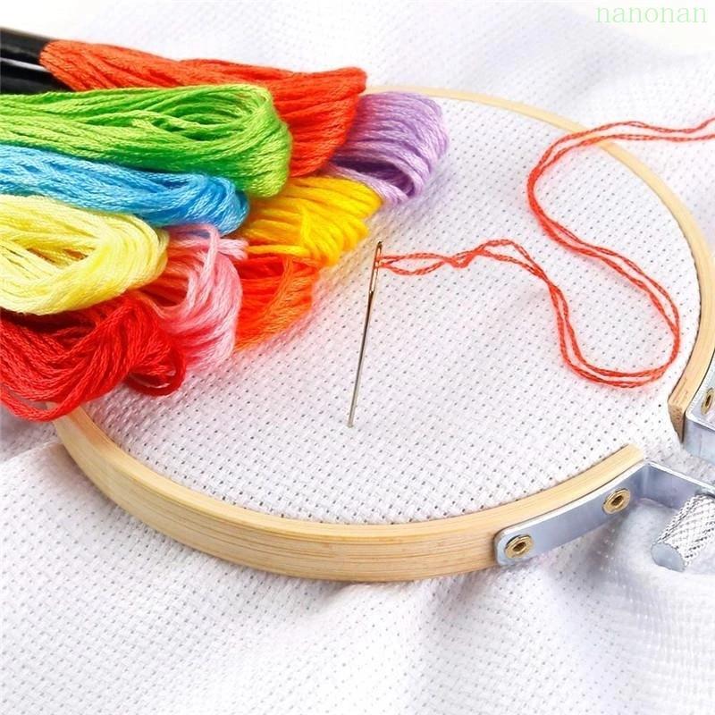 Nan Crucifix Stitch Aida Fabric 14 นับคละขนาด Crucifix Stitch Cloth สําหรับ D