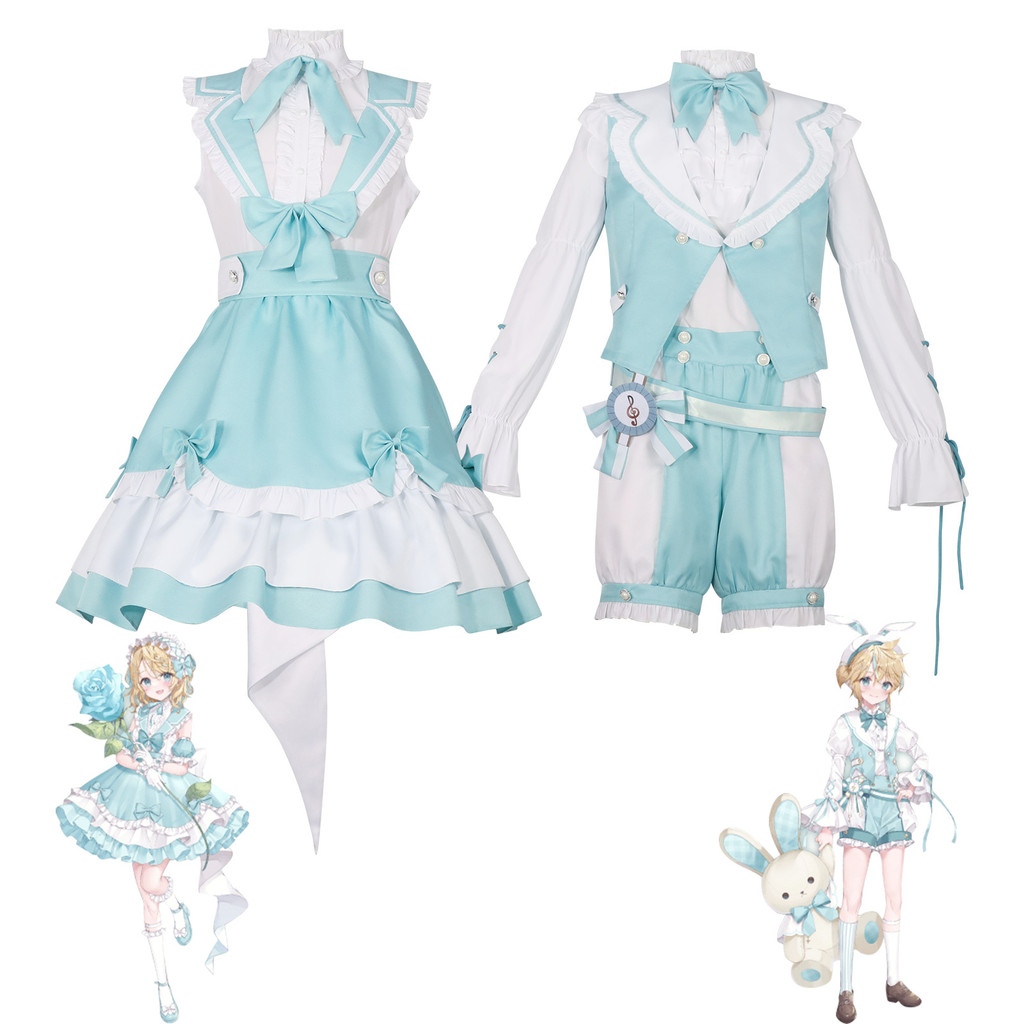 Project Sekai cosplay Kagamine Twins Kagamine Rin and Kagamine Len 16th Anniversary COS costume Anim