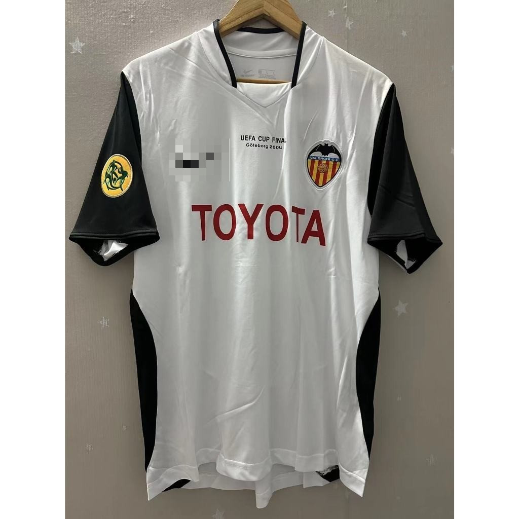 03-04 Valencia AIMAR Top Quality Home Retro Football Jersey เสื้อยืดแบบกําหนดเอง