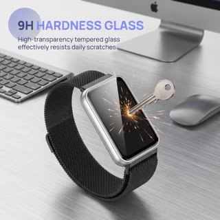 สายรัดโลหะลูป Milanese for Huawei Band 11/ 11 Pro/ Huawei Band 10 9 8 สายรัดข้อมือสแตนเลสแม่เหล็ก อุปกรณ์เสริม