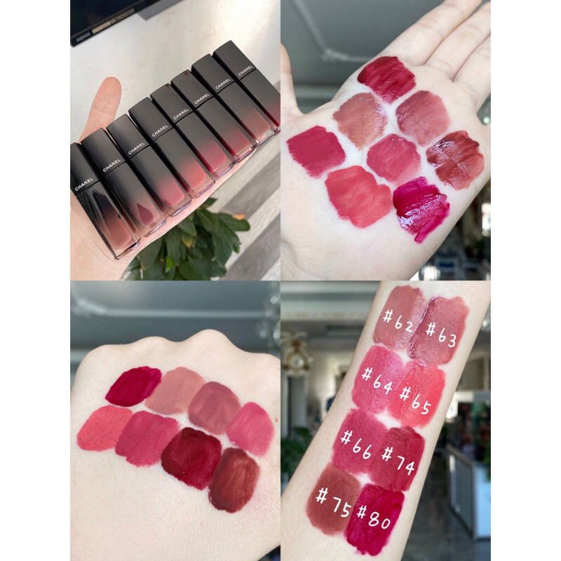 จุด สินค้าแท้ดั้งเดิม Chanel rouge allure laque 5.5 ml สี 62, 63, 75, 82, 83 ราคา ถูกที่สุด ดีลบีเคเค แกลเลอรีภาพที่ 8