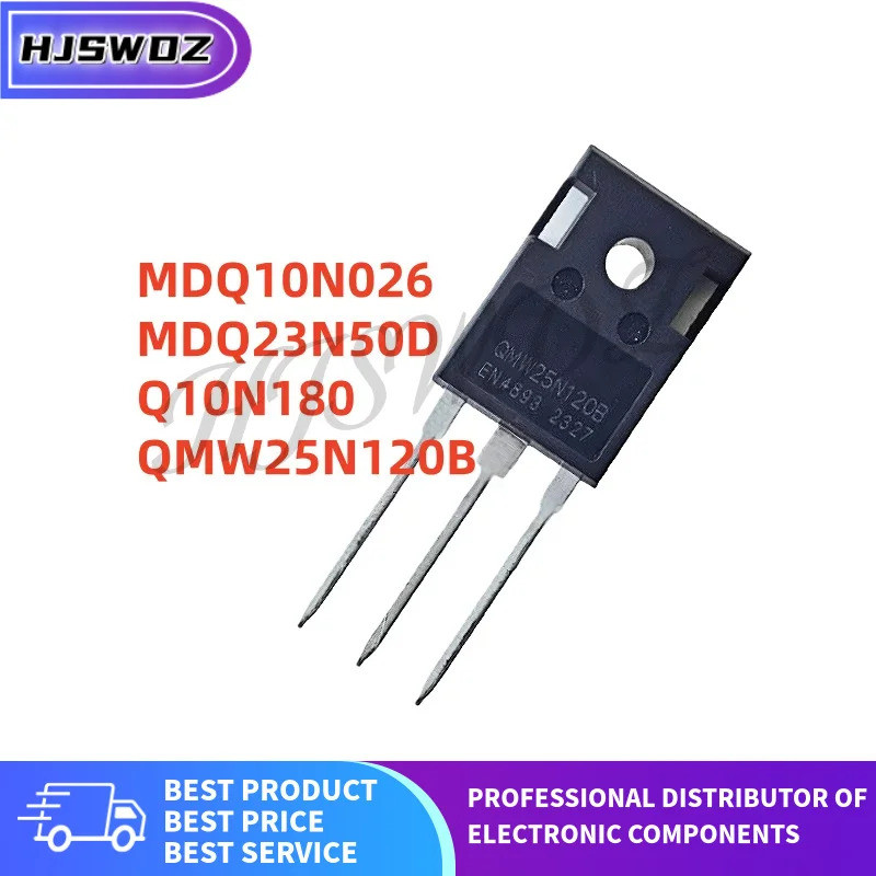 5 ชิ้น/ล็อต MDQ10N026 Q10N180 QMW25N120B MDQ23N50D TO-247 ทรานซิสเตอร์ mos ในสต็อก A4BK