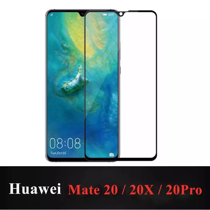 [รัปประกันสินค้า] ฟิล์มกระจกเต็มจอ Huawei Mate 20 / Mate20 X ฟิล์มกันรอย หัวเว่ย กันกระแทกคุณภาพดี ฟิล์ม