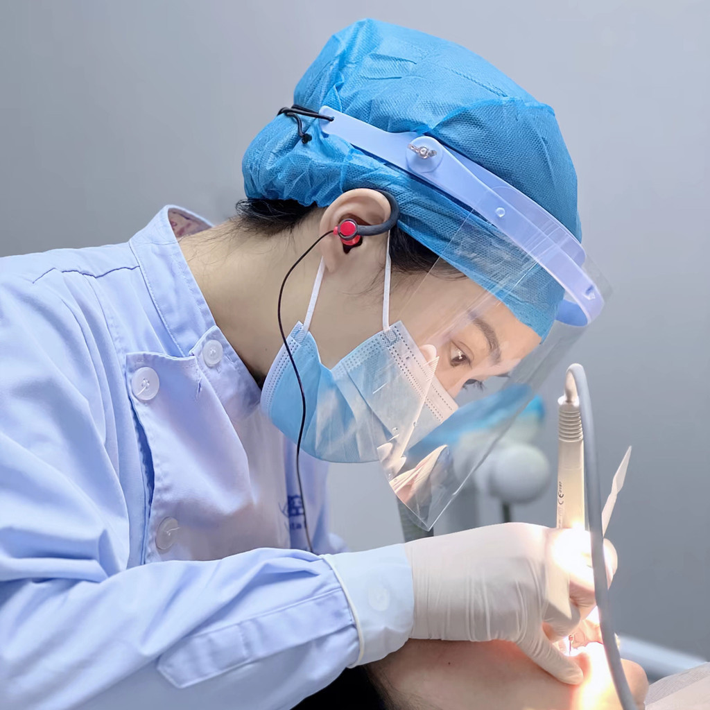 ป้องกัน Face Shield 1ชั้นวาง 10ชิ้นความปลอดภัยทันตกรรม Face Shield Visors Anti-Windproof กันฝุ่นทันตกรรม Lab เครื่องมือ ราคา ถูกที่สุด ดีลบีเคเค แกลเลอรีภาพที่ 2