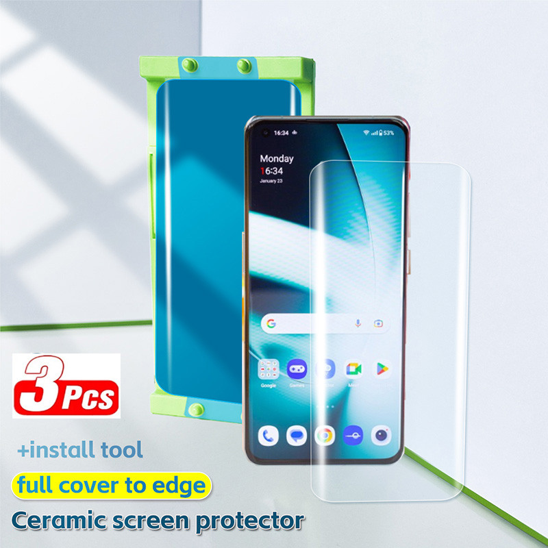 3pcs เซรามิคฟิล์มไฮโดรเจลสําหรับVivo iQOO 15 Ultra 13 12 Pro 11 Pro iqoo 8 Pro 9 Pro iqoo 5 Proป้องกันหน้าจอ + ชุดติดตั้ง