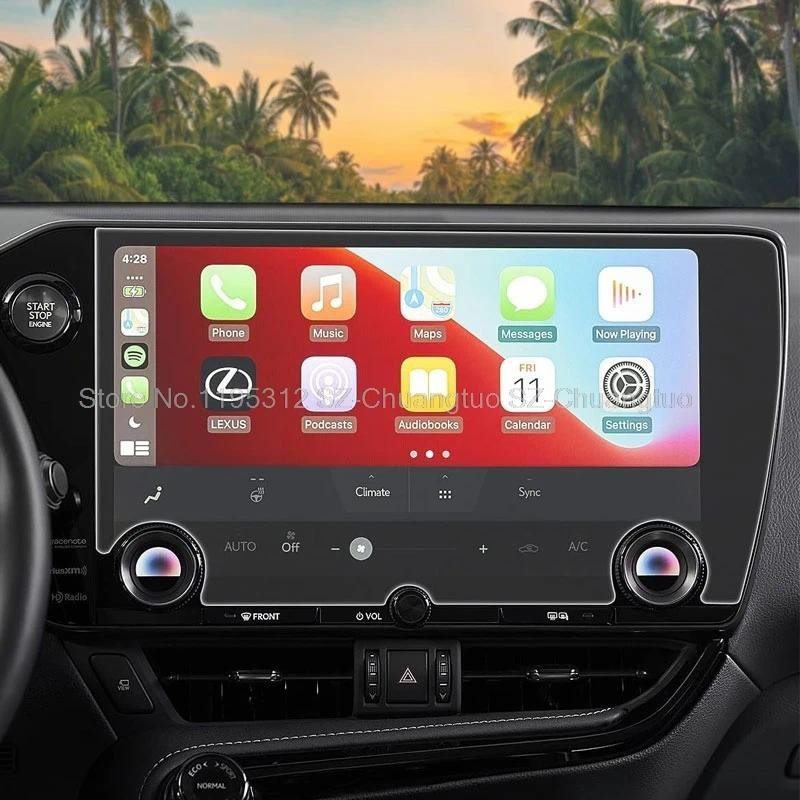 กระจกนิรภัยป้องกันหน้าจอสําหรับ Lexus NX NX450H NX350 NX250 NX350H 2022 2023 รถวิทยุ gps Auto infota