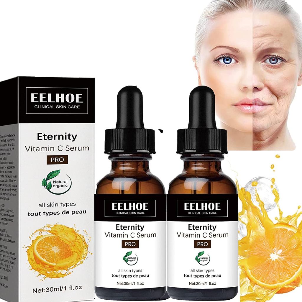 Eternity Vitamin C Serum,EELHOE Eternity Vitamin C Serum,Hyaluronic Acid, Vitamin E, Brightening Ser