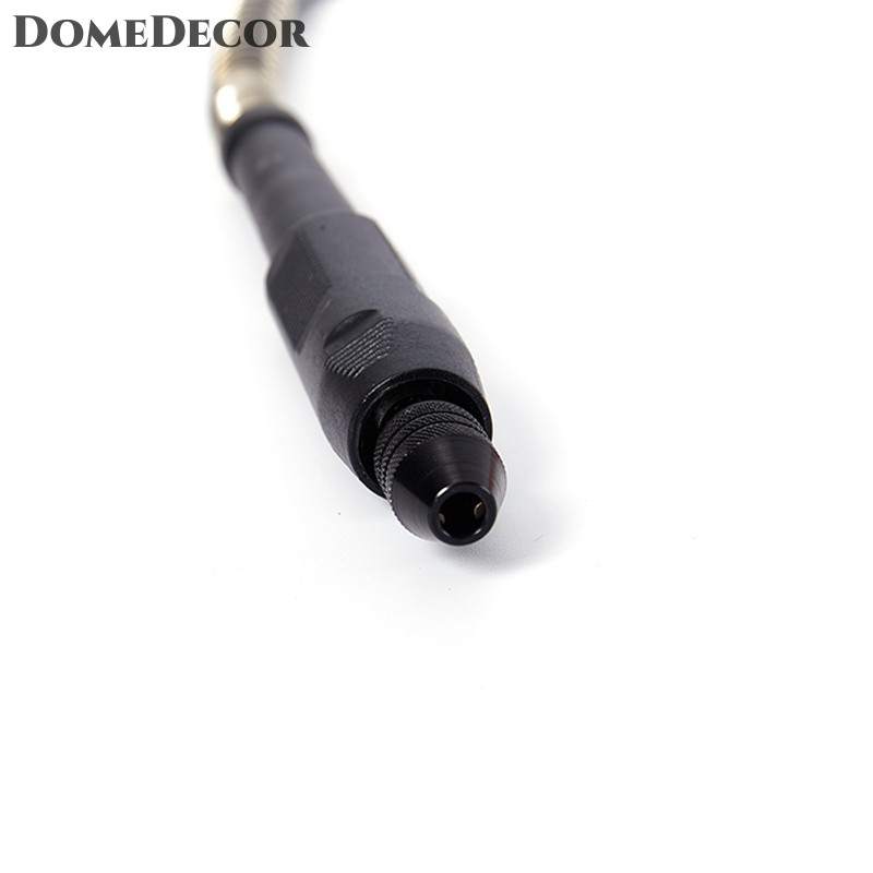 DomeDecor ที่จับเพลาแบบยืดหยุ่นพร้อมหัวจับสว่าน 0.3-3.2 มม. Flex SHAFT สําหรับ dremel