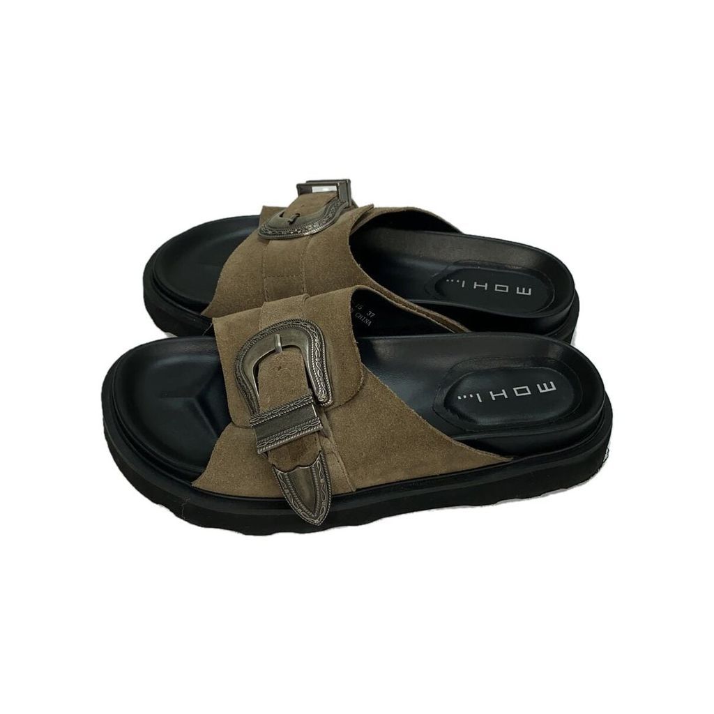 MOHI... Sandals 37 BLK RD22-15 Direct from Japan Secondhand