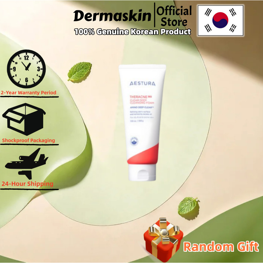 [Estura] THERACNE365 Deep Cleansing Foaming Face 200g/กําจัดสิ่งสกปรกของผิวหนังและความมันอุดตันในรูข