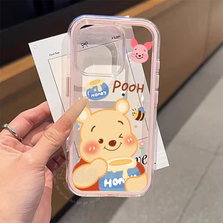 เคส OPPO A6 Pro 5G เคส OPPO A6S 5G A6C A6X A6t Pro เคสน่ารักลายการ์ตูนน้องหมีวินนี่ใส เคสเจลใสกันกระแทก เคสเกราะ 2 in 1 เคสใสหนาป้องกันการตก