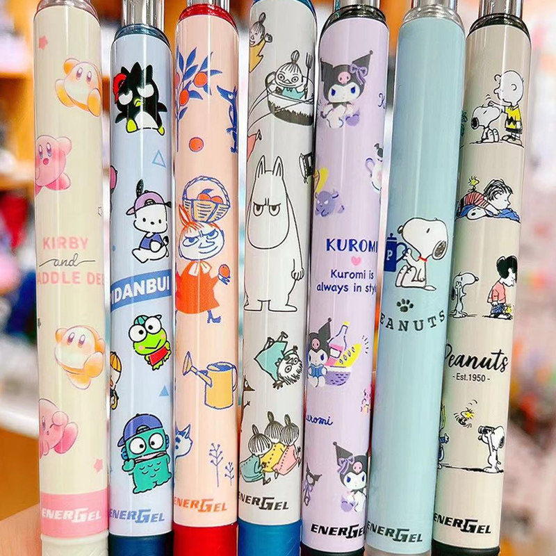 Pentel Paton Limited Sanrio Kuromi Snoopy Star Kirby ปากกาเจลสีดํา bln75