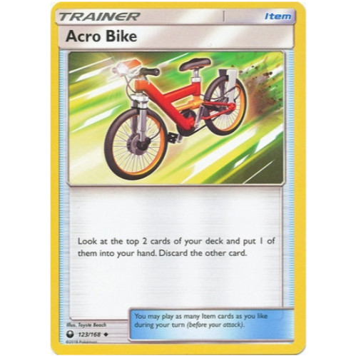[การ์ดโปเกมอน TCG] Acro Bike - 123/168 - Uncommon