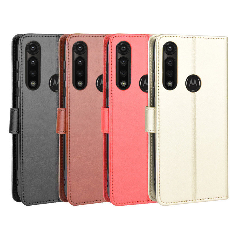 เหมาะสําหรับเคสโทรศัพท์ Motorola Gpower Moto G เคสโทรศัพท์หนัง Flip Crazy Horse รูปแบบ Lanyard Case