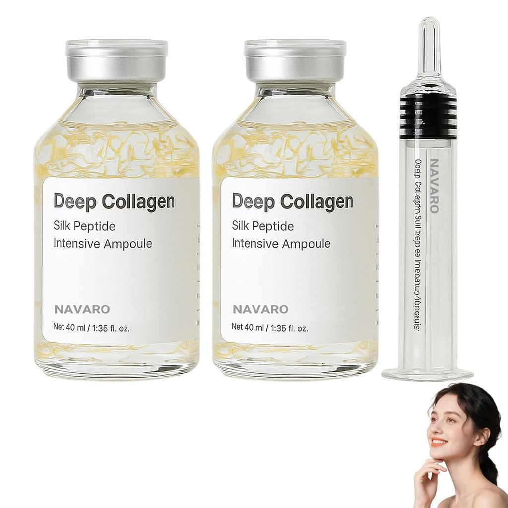 NaVaro Peptide Collagen Deep Lifting Serum ประกอบด้วย Premium Silk Peptide Intensive Lifting Serum แ