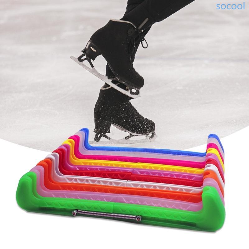 Soc * 2 ชิ้น Hockey Skating Ice Skate Blade Cover Skate Blade Protector Ice Skate Guards