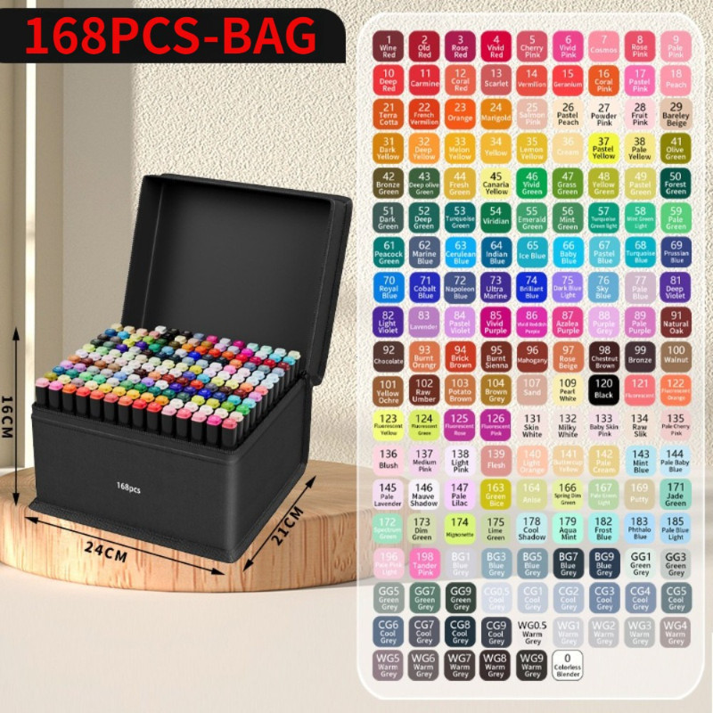 Oily Double Head Painting Art Brush School Stationery Marker Pen ปากกามาร์กเกอร์สี ปากกามาร์กเกอร์สี อุปกรณ์วาดภาพ