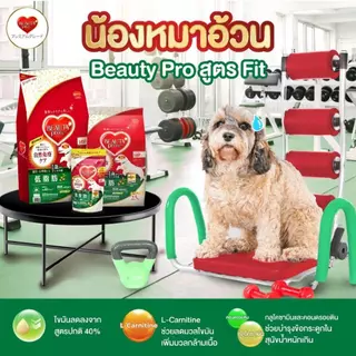 [ของแถม]Beauty Pro อาหารเม็ดสุนัขพรีเมียม 200 g. คละสูตร 12 ถุง