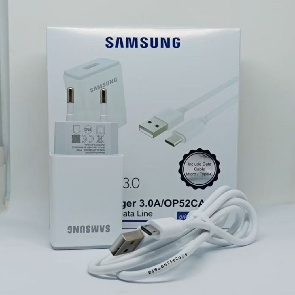 HP Samsung A02 A02S A03 A03S J6+ J6 Plus J4+ J2 Premium J1 Ace TRAVEL CHARGER OP52CATED 3.0A ORIGINA