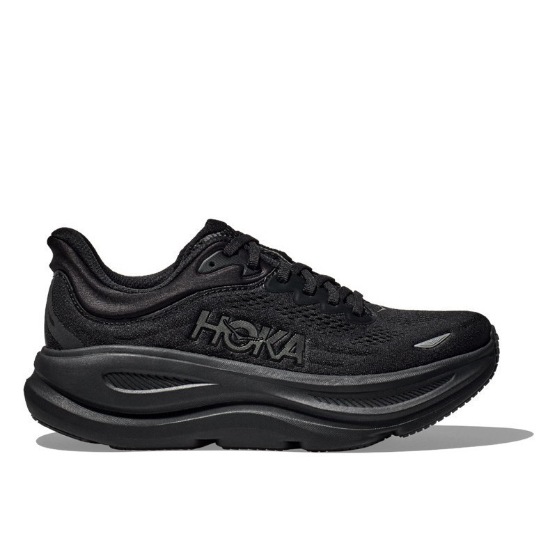Hoka Bondi 9 Wide แบบไซส์กว้าง สีดำ