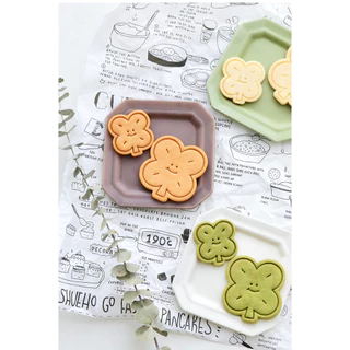 Lucky Four-Leaf Clover เครื่องตัดคุกกี้บิสกิตแม่พิมพ์แสตมป์ครัวเบเกอรี่ Pastry Bakeware ขนมเบเกอรี่อุปกรณ์