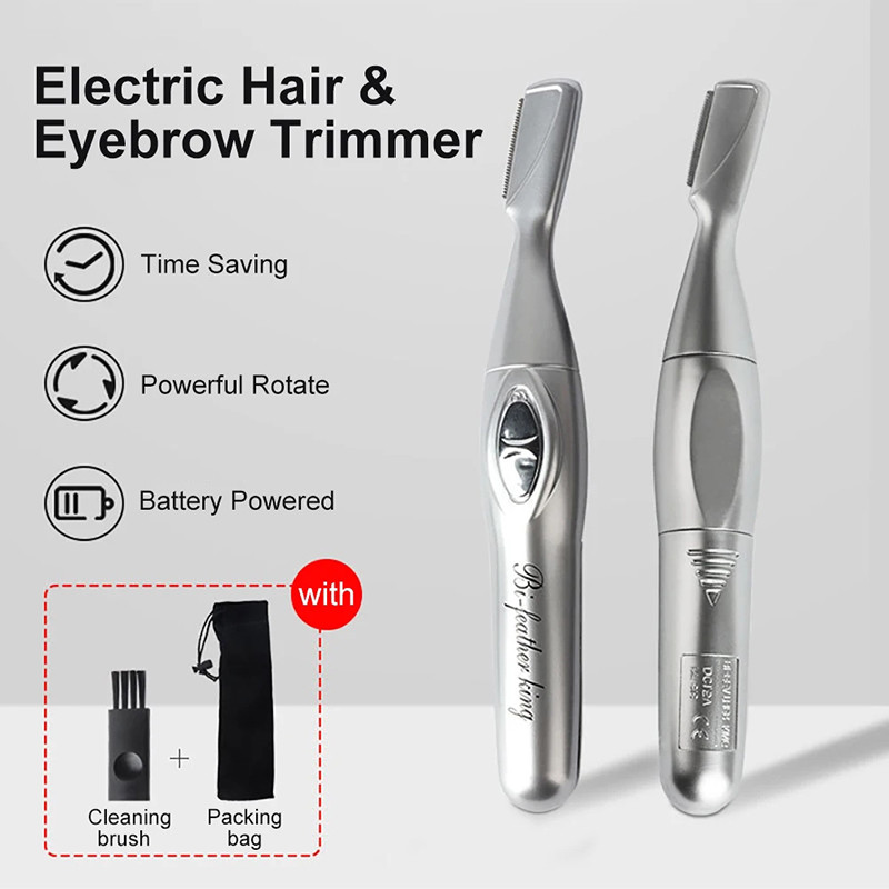 Electric Eyebrow Trimmer Men's And Women's Automatic Eyebrow Trimmer Portable Hair Removal Beauty Tr