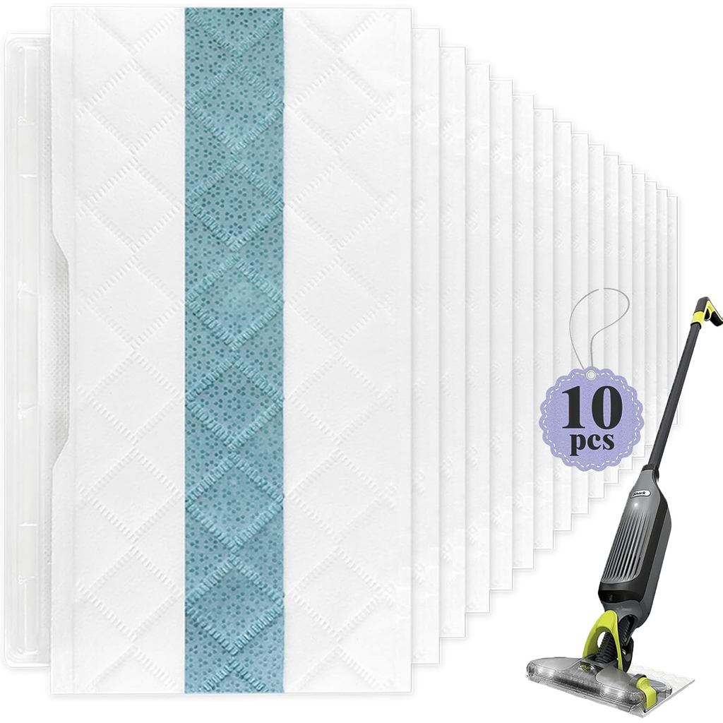 รีฟิลแผ่นพื้นแข็งแบบใช้แล้วทิ้ง ใช้ได้กับ Shark VACMOP Pro VM252 VM251 VM250 VM200 VC205 QM250 VM190