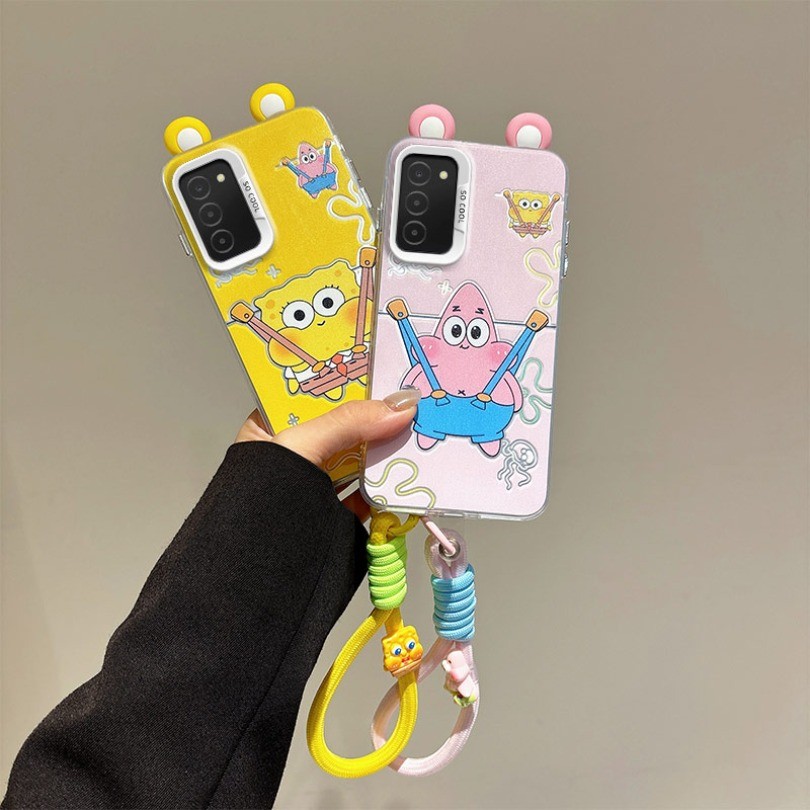 3D หูของเล่น SpongeBob SquarePants การ์ตูน Doraemon IMD สําหรับ Samsung Galaxy A03S A02S M02S F02S S