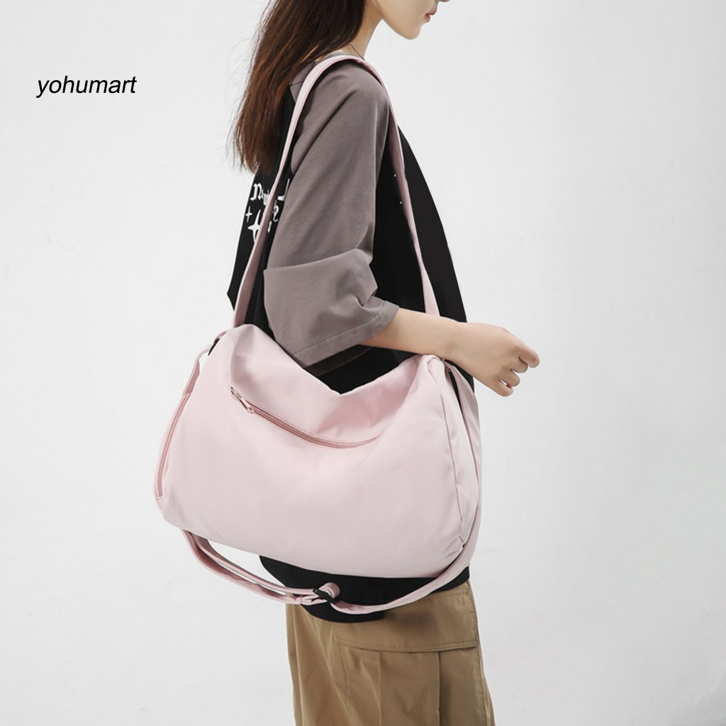 [YH] Crossbody Gym Bag Men Women Gym Bag Waterproof Gym Duffle Bag for Men Women with Shoe Compartme