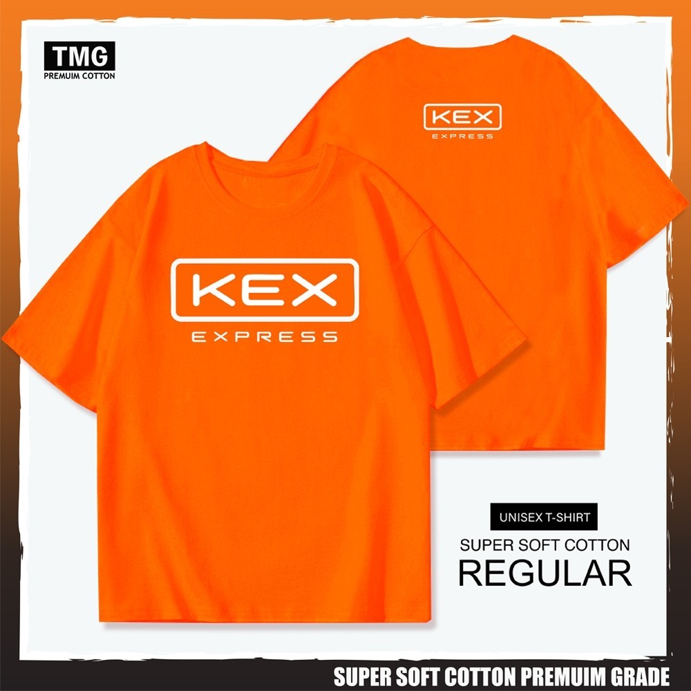เสื้อยืดคอกลม KEX EXPRESS เนื้อผ้า คอตตอน100