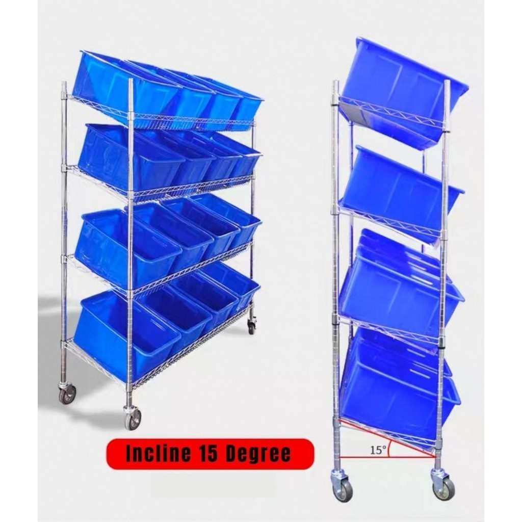 Shopping Mobile Sorting Truck Picking Goods Cart with Wheel Warehouse Logistic Trolley Multilayer Pu