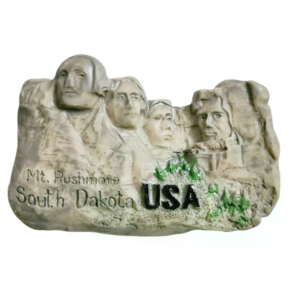 3D Mount Rushmore USA แม่เหล็กติดตู้เย็นของขวัญของที่ระลึกเรซิ่นตู้เย็นสติกเกอร์แม่เหล็กคอลเลกชันตกแ