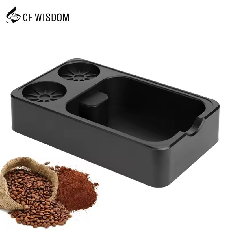 CF WISDOM Espresso Coffee Grounds คอนเทนเนอร์ Knock Box Barista 150x250x56mm - CF-55 - Tinari