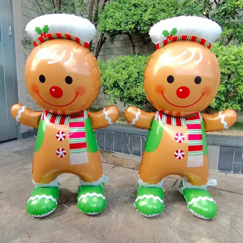 2026 ฟอยล์คริสต์มาส ลูกโป่งคริสต์มาส ของตกแต่งบ้าน 155cmต้นคริสมาส เครื่องประดับบอลลูน คริสต์มาส