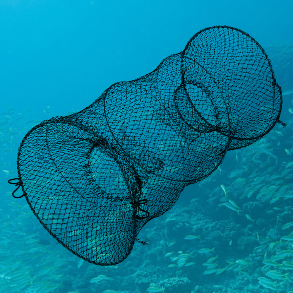 Folding Crab Trap Shrimp Fish Trap Crab Catcher Net Fishing Net Cage Telescopic Fishing Traps Net fo